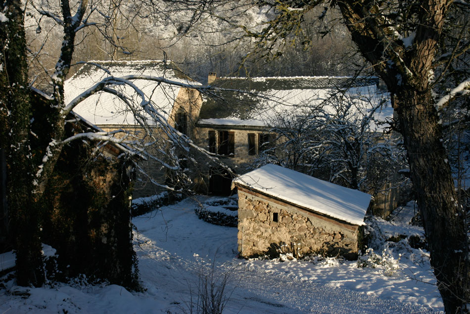 Huis in de winter